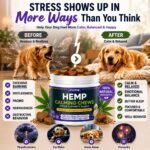 Hemp Calming Chews for Dogs, Advanced Dog Calming Chews | Anxiety Relief Supplement Treats with Melatonin L-Theanine - Sleep Aid for Separation, Barking, Stress, Hyperactivity - Image 4