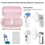 Elonbo Carrying Case for Portable Handheld Inhaler Nebulizer Machine, Pink | Asthma Inhaler Case, Handheld Mesh Atomizer Machine Hard Travel Bag, Mist Humidifier/ Moisturizer Sprayer Holder. (Case Only) - Image 3