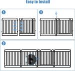 New Thickened Version Dog Playpen, 32 Inch Dog Fences for The Yard, Portable Outdoor Dog Playpen for Large/Medium/Small Dogs, Foldable Metal Dog Dlaypen, with Doors (16 Panels, 32 Inch) - Image 8