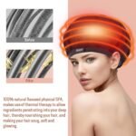Flaxseed Deep Conditioning Heat Cap - Boloye Cordless 100% Safe Microwave Hot Cap for Natural Curly Textured Hair Care, Drying, Styling, Curling, Universal size (10 PCS One-time shower cap) (Black) - Image 5