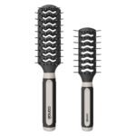 Conair Grip & Lift Vent Hairbrush, Full-Size and Mid-Size Brush Set, Nylon Bristle Hair Brushes for Blowout Styling, Value Pack, Color May Vary - Image 2