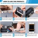 Phone Glue, Screen Repair Adhesive with Repair Tools for Electronic Screen Multi-Function Phone Repair Glue Craft Adhesive Kit for Electronic Screen, Cell Phone Screen (Black, 50ml) - Image 6