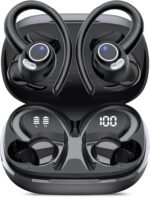 Wireless Earbuds, Bluetooth 5.4 Headphones Sport Over Ear Buds With ENC Mic | Noise Cancelling, 48H, Wireless Earphone With Earhooks, Stereo Deep Bass, IP7 Waterproof ear bud for Workout Running, Black - Image 2