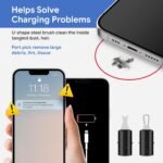 for iPhone Cleaning Kit, Multi-Tool for iPad AirPods Speaker & Charger Port | Repairs & Recovers Lightning Cables & Connectors, Easy Storage, Compatible with USB-C Devices - Image 6