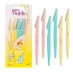 Tinkle Dermaplaning Tool 6ct, Dermaplane Razor for Women, Safe and Easy Peach Fuzz Remover, Eyebrow Trimmer with Protective Cover, Stocking Stuffers - Image 2