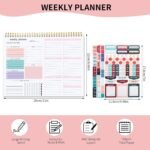 Thboxes Weekly Desk Planner, 8.5x11 In To Do List Notepad, 52 Sheets, Pink | Productivity Organizer, Work from Home Essentials, Undated Tear Off Pages, Office, College, School, Student and Teacher Gifts - Image 4