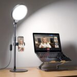 Desk Ring Light with Stand for Computer, 30 Modes Video Conference Lighting | Adjustable Desk Light for Video Recording, Zoom Lighting for Computer, Webcam, Podcast, Calls, Home Office, CRI 97.8 - Image 2