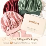 YANIBEST Adjustable Silk Bonnet for Sleeping Women Double Layer Satin Bonnet Reduce Friction Prevent Frizz Curly Hair - Image 10