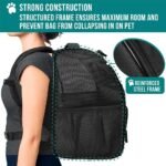 PetAmi Dog Backpack Carrier Airline Approved Cat Pet Puppy Bag, Black - Image 7