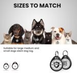 QR Code Dog Tags Personalized for Pets, Real-time Alerts, Black | No Subscription or Fees, No APP Easy to Use, Modifiable Online Profile, Emergency Contacts, Anti-Lost, Photos, All in one - Image 3