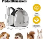 Guinea Pig Backpack, Space Capsule Bubble Window Small Animal Backpack for Guinea Pig, Bird Bunny Rabbit - Image 3