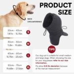 Dog Calming Hoodie - No Shake Ear Wraps for Dogs, Anxiety Relief & Noise Protection, Pet Ear Cover for Thunderstorms, Firework, Grooming, Force Drying, Darkgrey L - Image 4