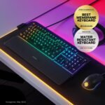SteelSeries Apex 3 RGB Gaming Keyboard – 10-Zone RGB Illumination – IP32 Water Resistant – Premium Magnetic Wrist Rest (Whisper Quiet Gaming Switch) - Image 3