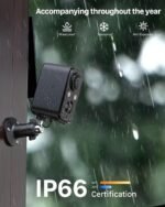 Security Cameras Wireless Outdoor: Cameras for Home Security WiFi Camera with Solar Panel Battery Powered Surveillance System Kit Motion Sensor Alarm Floodlight Night Vision IP66 Waterproof - Image 8