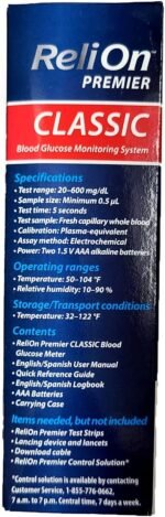 Relion Premier Blood Glucose Monitoring System, Classic by Reli On - Image 3