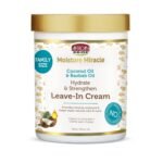African Pride Moisture Miracle Leave-In Cream, 18 Oz | Baobab & coconut oil leave-in adds moisture and helps repair and strengthen coily, curly hair - Image 2