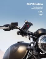 Lamicall Bike Phone Holder Motorcycle Mount - One-Hand Operation, Lockable | 360° Rotation Handlebar Clamp for 4.7-6.8" iPhone 17 Pro Max Air, Rubber Protect, Road Mountain Bike E-Bike Scooter Holder - Image 4