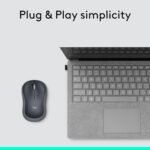 Logitech M185 Compact Ambidextrous 2.4 GHz Wireless Mouse - Swift Grey | Ambidextrous mouse with 2.4 GHz USB-A Nano Receiver, Optical Tracking, 12-Months Battery Life, PC, Mac, Laptop compatible - Image 9