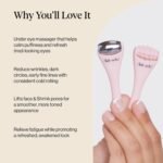 Kitsch Mini Ice Roller for Face Tool Set – Cooling Face Rollers - Blush | Stainless Steel Ice Face Roller to Reduce Puffiness, Redness & Headaches – Cooling Ice Roller for Face Women for Skin Care - Image 6