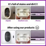 Cleaner Kit for Airpod, Phone Earbud Cleaning Putty, fit for iPhone Speaker | Cleaning Kit fit for iphone port Earbud Phone Ear Wax Dirt, Cleaning with Putty, Cleaning Pen, Cleaning Cloth & Brushes - Image 3