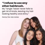 Tangle Teezer Ultimate Detangler Brush, Straight to Wavy, Millennial Pink | Patented two-tier, regular-flex teeth reduce breakage & split ends on wet or dry hair; Shower-friendly hairbrush for all ages - Image 10