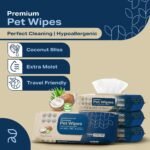 REFRESHIFY Dog Wipes for Paws and Butt - Coconut Scented (Pack of 400) - Pet Wipes for Dogs and Cats - Deodorizing Non Toxic Dog Wipes, +12 Additional Travel Wipes - Image 3