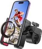 Bike Phone Holder, Handlebar Mount for Motorcycle, Scooter, Mountain, Ebike | Anti-Shake, 360° Rotation, Quick Lock, Secure Clamp for 4.5-7.0" Phones, Cell Phone Mount for Bicycle, E-Scooter, Motorbike - Image 2