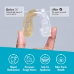 Retainer Cleaner Tablets, Denture Cleaner, Mint, 4 Month Supply by M3 | Compatible with Retainer Cleaner Machine & Ultrasonic Retainer Cleaner, Helps Remove Tough Stains, Buildup, Odors & Plaque - Image 5