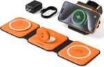 3 in 1 Charging Station for Multple Devices,Foldable 3 in 1 Wireless Charger for Travel,Nano Wireless Charging Station for iPhone16 15 14 13 12 Pro Max/Watch 10 9 8 7 6 5 4 3 Ultra/AirPod Pro - Image 2