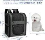 Apollo Walker Cat Carrier Backpack for Small Dogs and Cats Up to 18 lb | Side Pockets, Four-Sided Breathable Mesh, Stability Package, Removable Pad,3D back panel,Thickened shoulder straps - Image 3