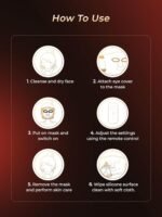 7-in-1 Red Light Therapy for Face & Neck, Skin-Friendly Silicone Red Light Therapy Mask with 324 LEDs, 5 Brightness Levels & 20 Mins Timer, Led Face Mask Light Therapy for Home & Travel - Image 11