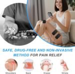 TENS EMS Unit Muscle Stimulator for Pain Relief Therapy - 4 in 1 TENS EMS Relax Custom Frequency+Pulse - Muscle Massager 36 Modes 20 Intensity, Memory & Favorites Function, 3.8" Color Display - Gray - Image 4