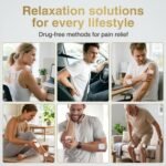 NURSAL 60 Modes TENS Unit Muscle Stimulator for Pain Relief Therapy, 3-in-1 Dual Channel EMS Muscle Stimulator for Back, Shoulder, Neck, Knee, Sciatica, Rechargeable TENS Machine with 12 TENS Pads - Image 4