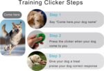 Pet Training Clicker with Wrist Strap - Dog Training Clickers for Puppy, Cat, Potty, Bird, Horse, Pet, Trainer Training Tools, Behavior Aids (Black +Deep Green + Tangerine + Yellow) - Image 8