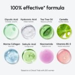 MAREE Glycolic Acid Pads & 2% Salicylic Acid – Toner Pads for Face with 20% Glycolic Acid Solution – Face Exfoliating Pads, Acne Clearing Face Pads – Skin Pore Resurfacing & Radiance Device – 50 Count - Image 9