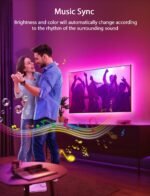 MATICOD LED Lights for TV Led Backlight, 9.84ft RGB Led Strip Lights USB TV Lights Behind 32-43in, APP Remote Control Music Sync TV Led Light for Bedroom Gaming Home Décor - Image 6