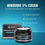 Minoxidil 5% Cream with Biotin, Caffeine & Hyaluronic Acid – Topical Cream Format for Hairline & Beard – Fragrance Free – 3.4 oz - Image 3