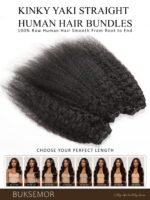 Kinky Yaki Straight 100% Human Hair Bundles 15A Grade 16 18 20inch | Soft Full & Thick From Root To Tip,Minimal Shedding & Tangle Resistan,Natural Color Easy To Blend,Reusable With Proper Care - Image 10