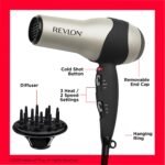 REVLON Turbo Hair Dryer | 1875 Watts of Maximum Shine, Fast Dry (Silver) | Built for Speed, Style & Shine, Fast Drying, Reduces Frizz, 3X Ceramic Coating - Image 6
