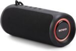 SOWO Wireless Bluetooth Speaker, Portable and Loud with Built-in Subwoofer | Extra Bass, Stereo Sound, IP67 Waterproof and Dustproof, Colorful Lights for Party, Outdoor, Camping - Black - Image 4