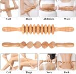 Komogir Wood Therapy Massage Tools 5-in-1 Lymphatic Drainage Massager Maderoterapia Kit Wooden Massager Body Sculpting Tools for Muscle Pain Relief, Anti-Cellulite, Body Contouring and Shaping - Image 4
