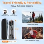 75" Camera Tripod,Aluminum Tripod for Camera Phone/Monopod with Remote | Cell Phone Tripod for iphone with Ball Head,Camera Stand for Canon/Sony/DSLR/Digital Camera Accessory Kits,Max Load 17.64lb - Image 9