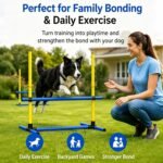 Dog Agility Hurdle, 2 Jump Bar Sets Indoor Outdoor Backyard Train - Image 7