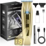 Handsomeface Hair Clippers for Men, Cordless Beard Trimmer Grooming Kit, LED Display Electric Hair Trimmer, Low Noise Barber Haircut Tools for Self Hair Cutting & Facial Shaving - Image 2