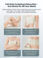 Yuonry Lymphatic Drainage Massager & Anti Cellulite Massage Tool, Helps Reduce Stretch Marks & Cellulite, for Legs, Arms & Belly, Body Sculpting Machine with Microcurrent, Light, Heat & Vibration | Helps Reduce Stretch Marks & Cellulite, for Legs, Arms & Belly, Body Sculpting Machine with Light, Heat & Vibration - Image 6