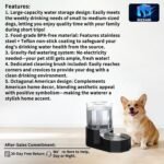 Sfozstra 5L Cat Gravity Water Bowl Dispenser: Stainless Steel Bowl | No Power Needed / No Filter Required / Spill Proof Design / Easy Cleaning / Cats & Small Dogs / Home Crate Area & Travel - Image 3