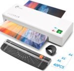 Buyounger 9 Inch Thermal Laminator Machine Set with 40 Sheets | Fast 1 Min Warmup, 340mm/min Speed, ABS Anti Jam Button, Cold Mode, Included Trimmer & Corner Rounder for Home School Office - Image 2