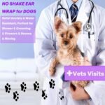 Dog Calming Hoodie Anxiety Relieve, Dog Ear Muffs Noise Cancelling, Firework, Bathing, Ear Wrap, Quiet Head Cover Sleeves Ear Covers for Bath, Thunderstorms, Grey, M - Image 5