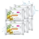 Epielle Witch Hazel Makeup Remover Wipes, Gentle Daily Facial Cleanser Towelettes, Remove Dirt, Oil & Waterproof Mascara, Stocking Stuffers, 30 Count (Pack of 6) - Image 2