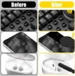 walrfid Laptop Phone Screen Cleaner Kit, Computer Keyboard Brush Cleaning Spray for iPhone AirPods MacBook iPad, 20-in-1 Electronic Device Clean Tool for Camera Earbud Car Screens (Black) - Image 6